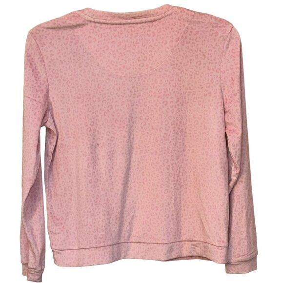 Juicy Couture Velour Night Sweatshirt Pink Camo Rhinestones Medium‎ Soft Sleep - Picture 3 of 6